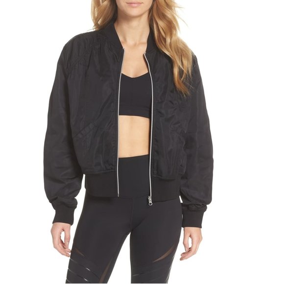 Zella Jackets & Blazers - NWT! Zella Black Active Bomber Jacket
